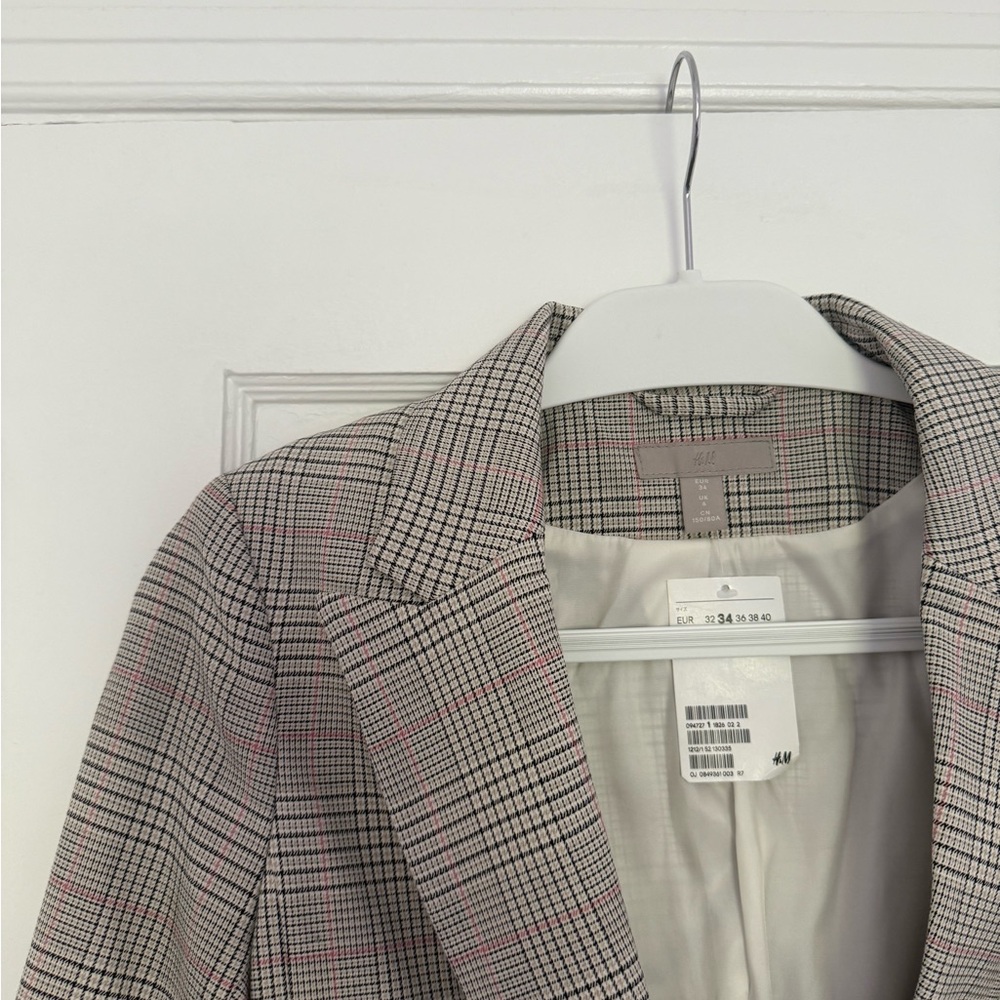 H&M - Plaid Blazer